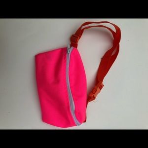 Neon pink American Apparel fanny park / waist bag